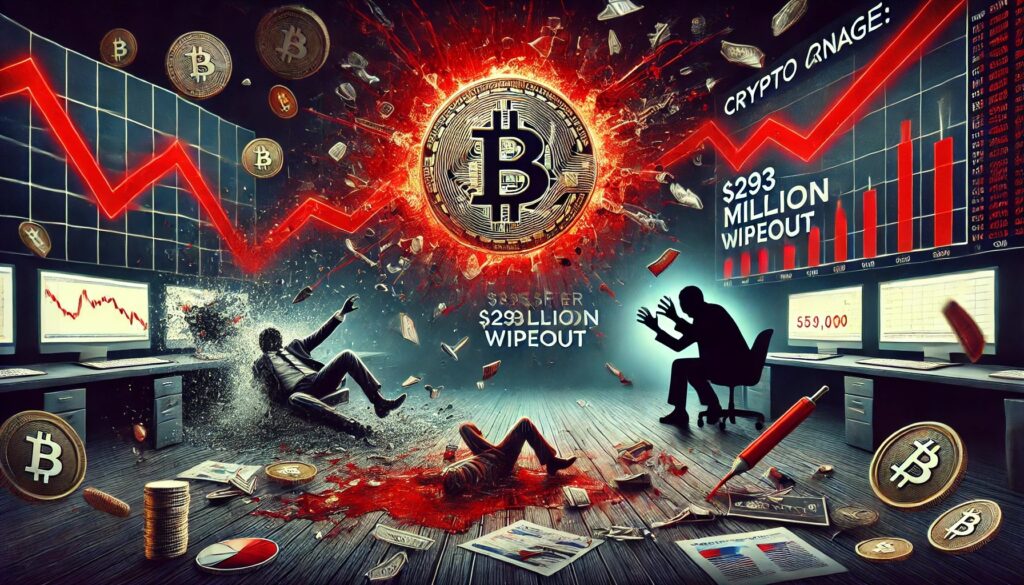 Crypto Carnage: Longs Suffer $293 Million Wipeout As Bitcoin Crashes To $59,000